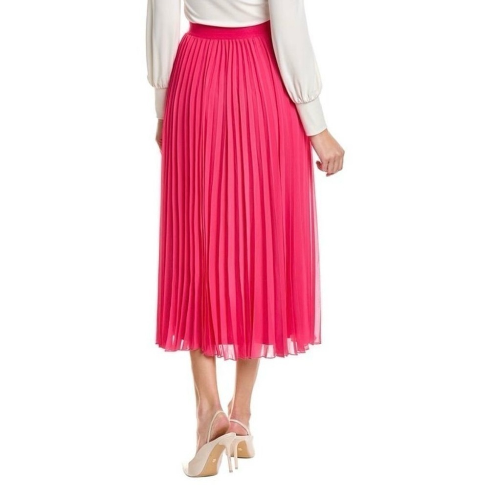 BOSS Eplisa Pleated Skirt in Flamingo Size M - Picture 2 of 13